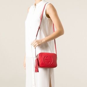 GUCCI SOHO DISCO PURSE - RED